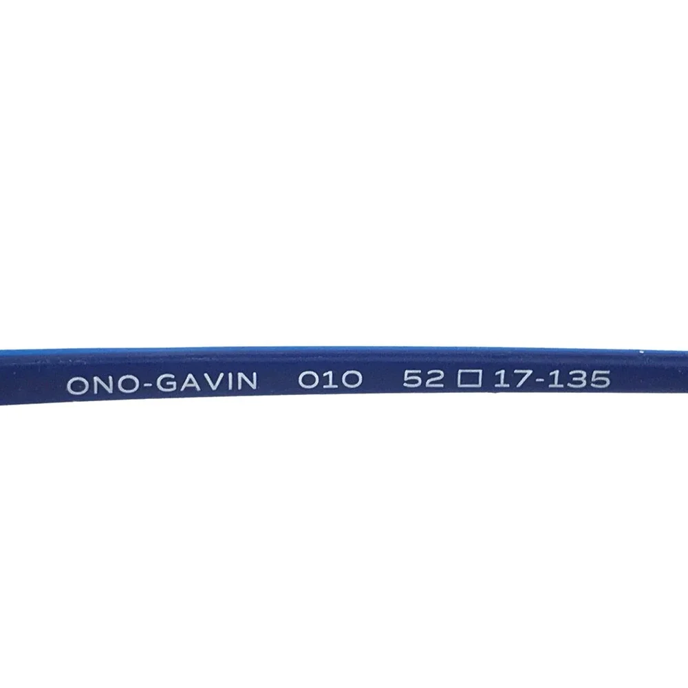 O'Neill Eyeglasses Frames ONO-GAVIN 010 Black Blue Rectangle Wire Rim 52-17-135